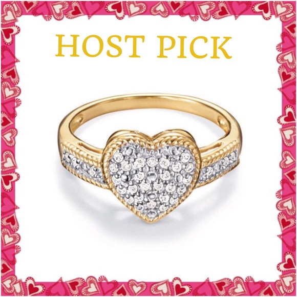 Jewelry - Heart Diamond Ring*****HOST PICK*****