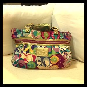Large poppy coach bag