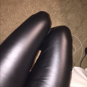 Leather pant leggings