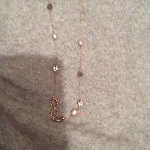 Stella & Dot Long rose gold necklace