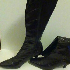 Tall Brown Leather Boots