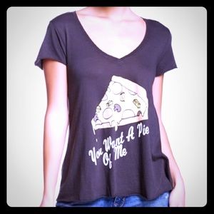 Wildfox You Want A Piece Of Me V Neck T Shirt