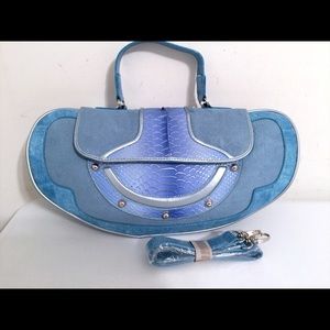 New Faux Suede and Leather Bag - Closeout Sale