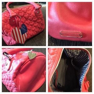 Betsey Johnson coral handbag