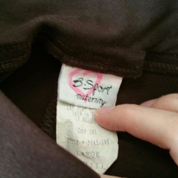 Maternity Dark Brown Dress Slacks - Picture 3 of 4