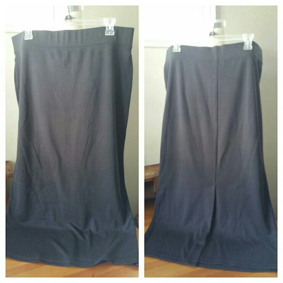 Dresses & Skirts - Maternity Black Long Fitted Knit Skirt