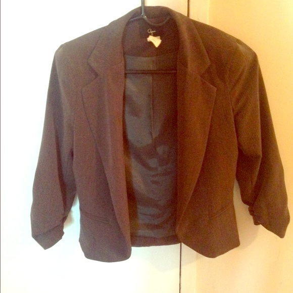 Aqua gray blazer