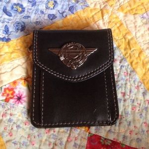 Authentic Harley Davidson black leather wallet!!