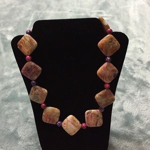 Crazy Lace Agate Necklace