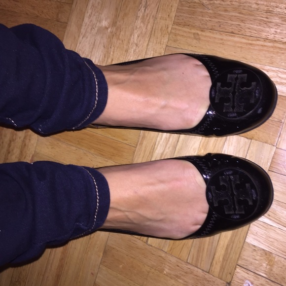 Authentic Patent Leather Tory Burch Flats. $90