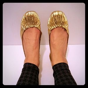 SALE!!Gold Jessica Simpson flats