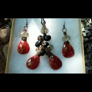 One-of-a-kind Pendant/ Earring Set