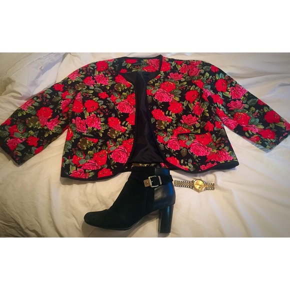 Fun floral blazer, from a London boutique!