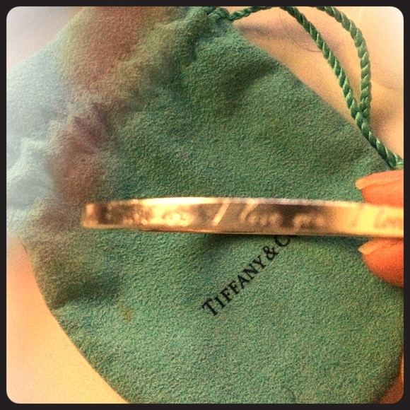 Tiffany & Co. Jewelry - Tiffany bracelet / (I love you print )