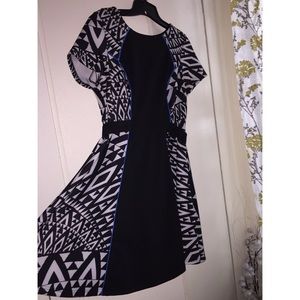 ASOS curve tribal print dress