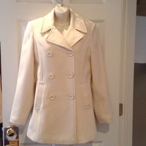 Winter White Wool Coat
