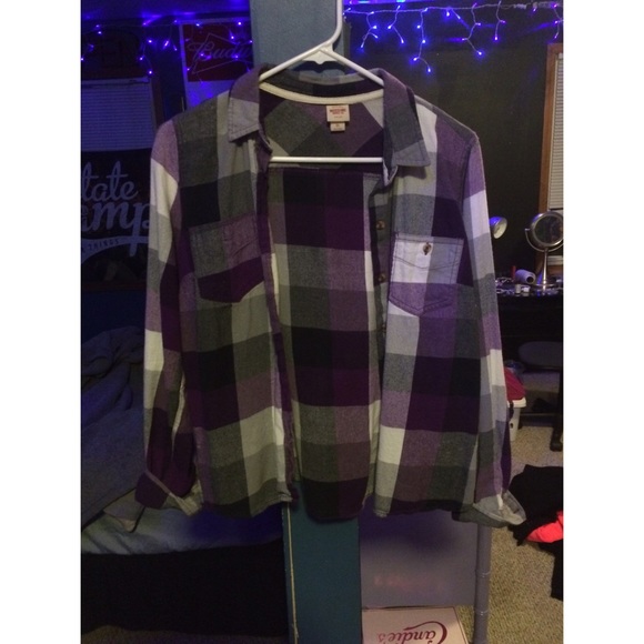Purple grunge flannel