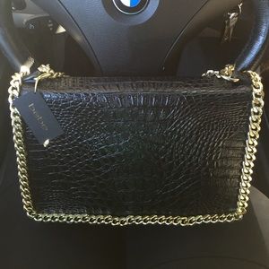 Bebe faux croc bag