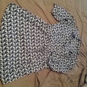 Cute elephant print dress.  Gap brand.  3/4 sleeve