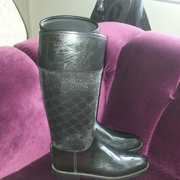 Gucci Monogram Rainboots
