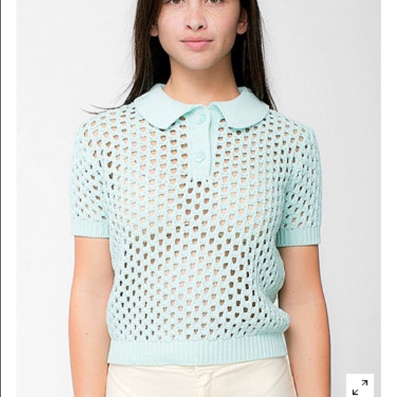 American Apparel open knit tennis shirt(SOLD)