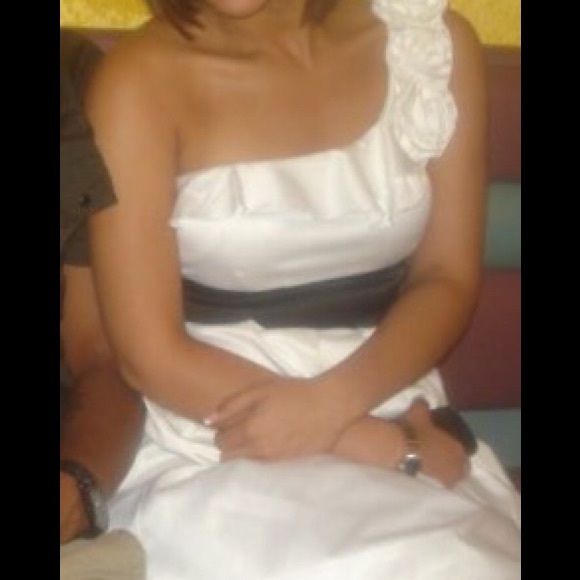 White cocktail dress