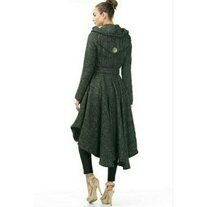 high low winter coat