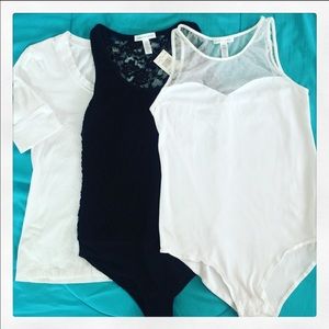 Black & white body tanks with additional T-shirt