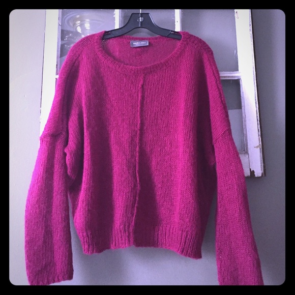 Oversized fuchsia sweater!
