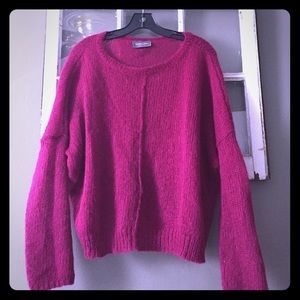 Oversized fuchsia sweater!