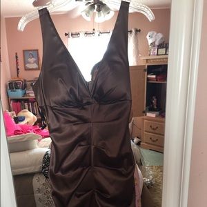 Brown cocktail dress