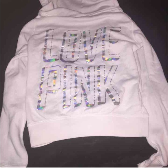 White Victoria's Secret Zip Up