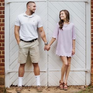 Scalloped Shift dress