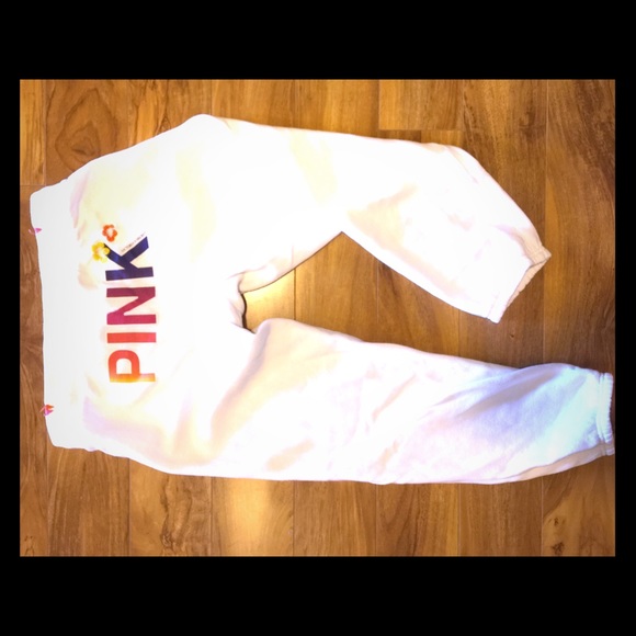 PINK sweat pants; size small