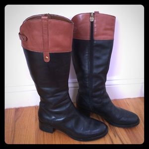 Franco Sarto Two-tone Riding Boots