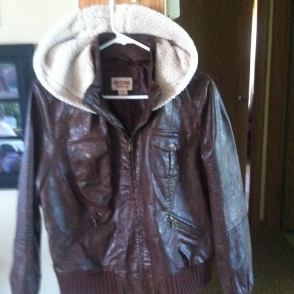 Faux leather jacket