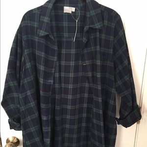 Green flannel/plaid shirt Asos