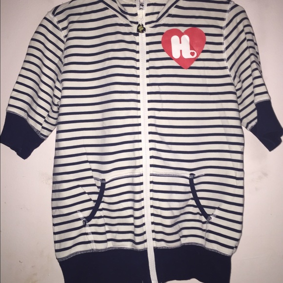 HARAJUKU LOVERS SHORT SLEEVE ZIP UP