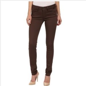 Guess chocolate brown skinny jeans size 28
