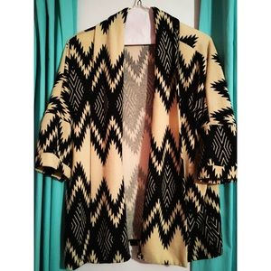 Peaches And Cream Black & Cream Cardigan