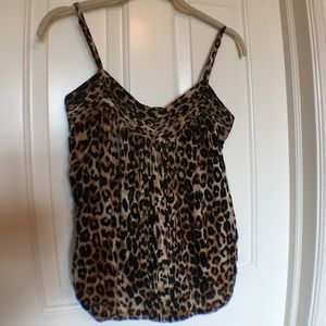 Express cheetah print spaghetti strap top