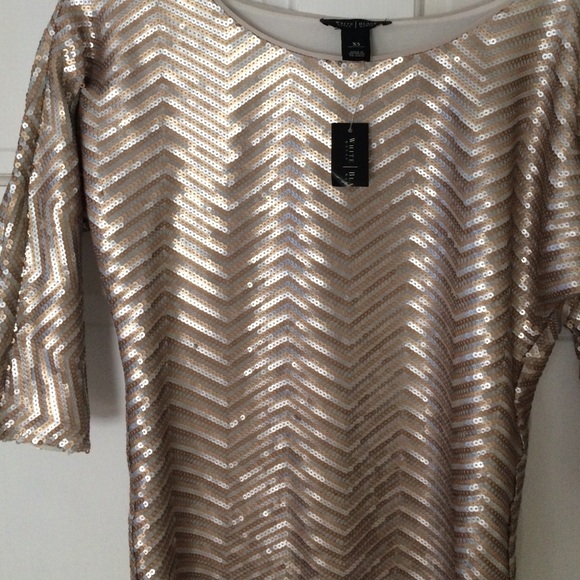 White House Black Market sequin top