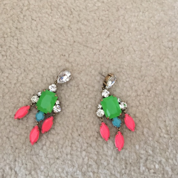 J crew neon earring rare