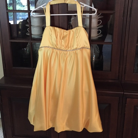 Yellow formal dress