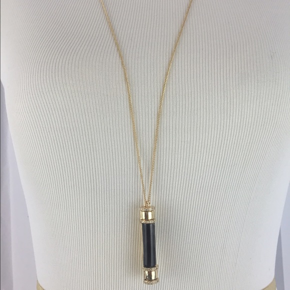 Black marble pendent necklace