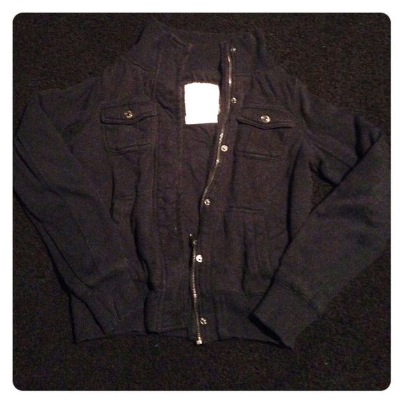 Black heavier Aeropostale zip up jacket