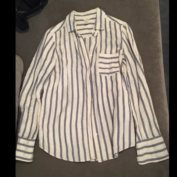 Jcrew striped flannel button down