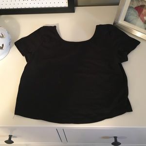 Black Crop top