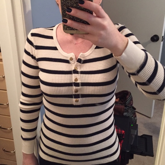 J.Crew Gold Button Thermal and perfect fit shirt