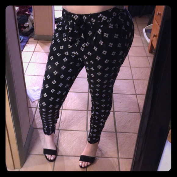 Printed dress pants